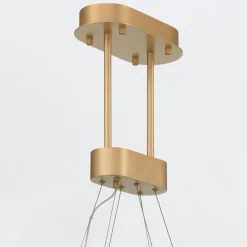 Żyrandol Vivien - Szczotkowane złoto (QN-VIVIEN-P-L-BG) - Quintiesse