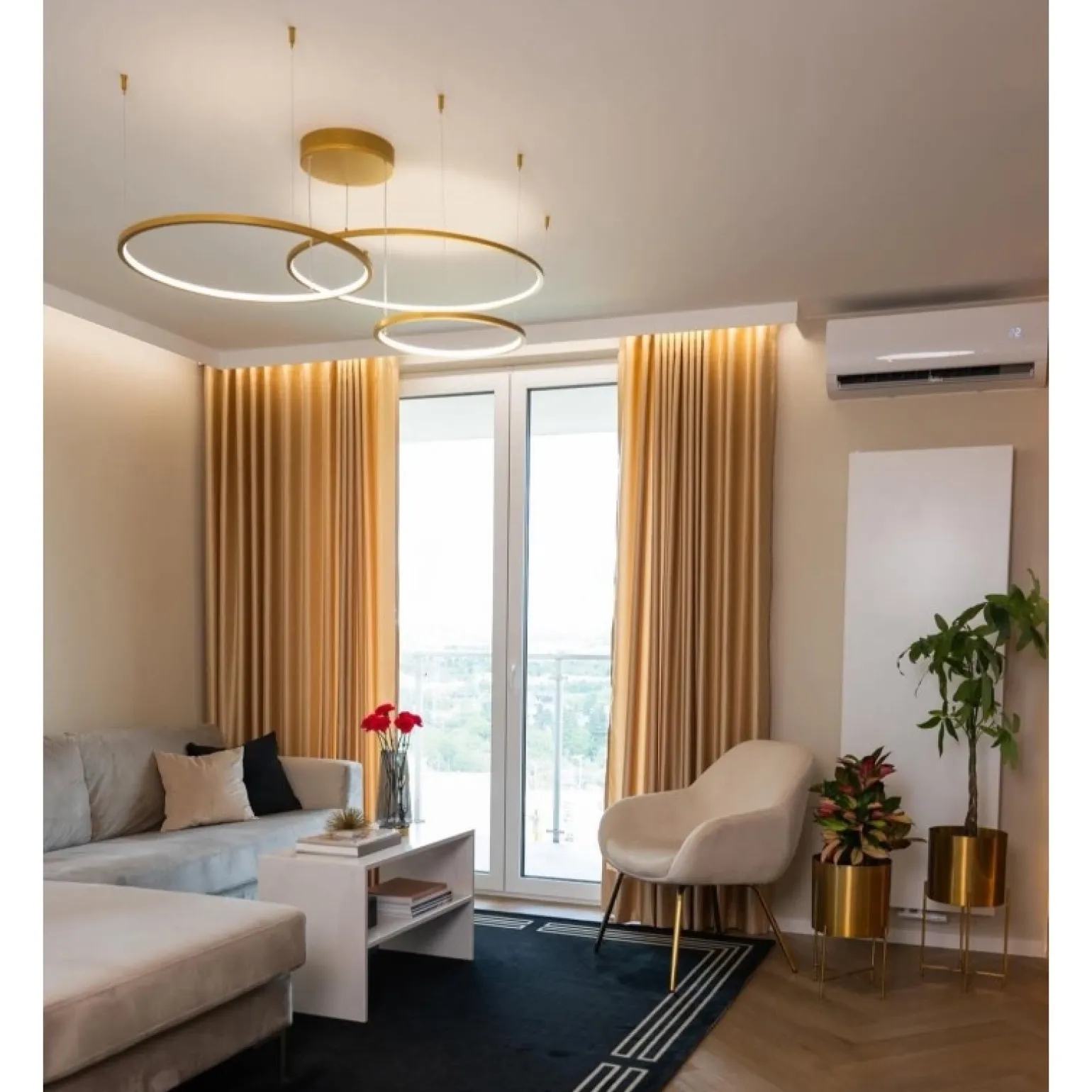 Żyrandol Wew. Echo 60 Kol. Czarny 3000Do Wewnątrz - Ramko