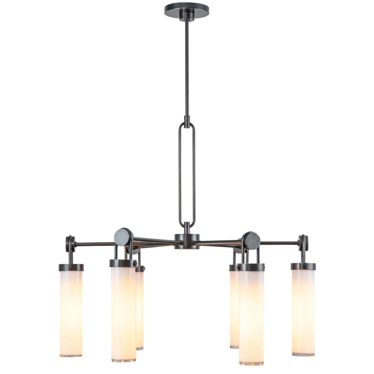 Żyrandol Wynwood - 6 źródeł światła - Miejski brąz (QN-WYNWOOD6-UBZ) - Quintiesse