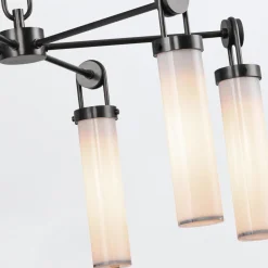 Żyrandol Wynwood - 6 źródeł światła - Miejski brąz (QN-WYNWOOD6-UBZ) - Quintiesse