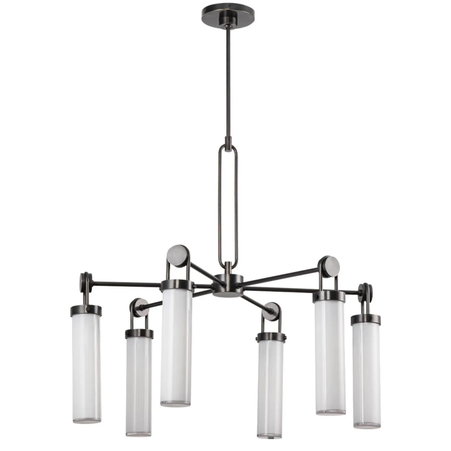 Żyrandol Wynwood - 6 źródeł światła - Miejski brąz (QN-WYNWOOD6-UBZ) - Quintiesse