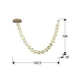 Zaria II lampa wisząca 21L (448765) - Schuller