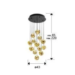 Zaria lampa wisząca 13L (502344) - Schuller