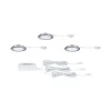 Zestaw opraw meblowych do wbudowania EBL SET 3x2,5W 3x180lm 3000K 12V żelazo szczotkowane / tworzywo sztuczne (PL93116) - PAULMANN