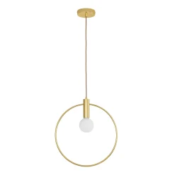 Złota lampa wisząca przy łóżku Bella 25 cm (DP0001A-250R) - Step into Design