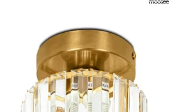 Złoty plafon REY z kryształowym kloszem (MSE1501100407) - Moosee